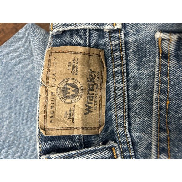 Wrangler Mens Regular Fit Blue Denim Jeans Size 38x30 - Picture 4 of 8